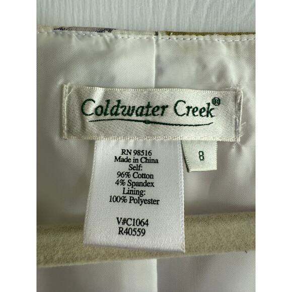 Vintage Coldwater Creek Cotton Floral Midi Dress size 8 - Picture 3 of 5